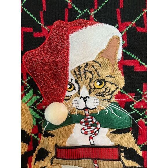 Men's Crewneck Who's Got Santa's Milk Christmas Sweater. - Picture 5 of 6